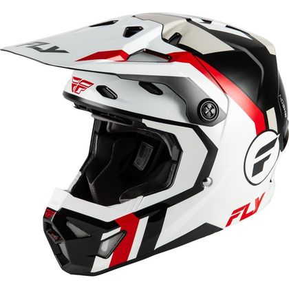 Casque cross Fly FORMULA CP SEAL 2026 - Noir / Rouge Ref : FL1782 