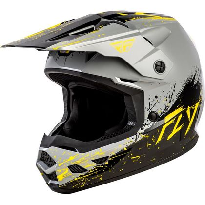 Fly KINETIC - DRIP - CHILD Cross helmet - Grey / Grey Ref : FL1880 