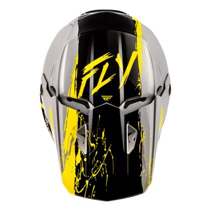 Fly KINETIC - DRIP - CHILD Cross helmet - Grey / Grey