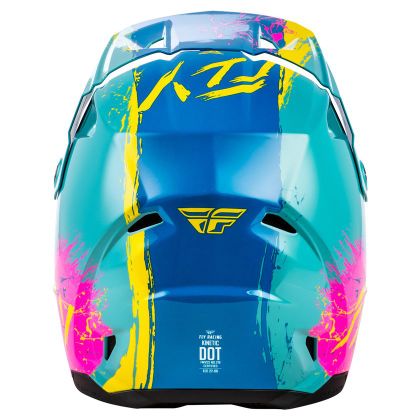 Čelada za cross Fly KINETIC - DRIP - ENFANT - Modra