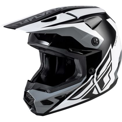 Casque cross Fly KINETIC CREST 2026 - Noir / Blanc Ref : FL1785 