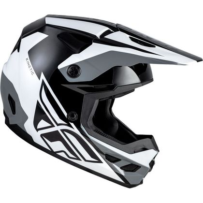 Casque cross Fly KINETIC CREST 2026 - Noir / Blanc