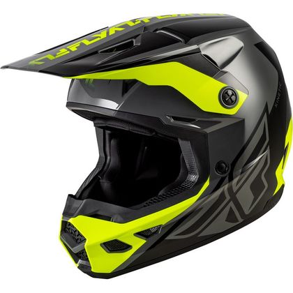 Casque cross Fly KINETIC CREST 2026 - Jaune / Noir Ref : FL1788 