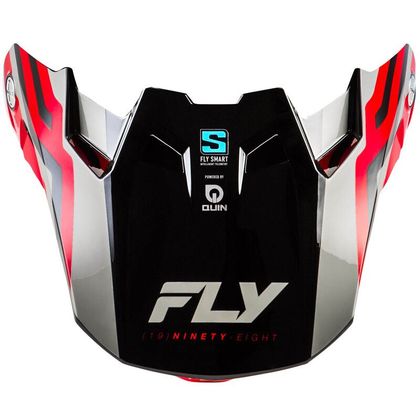 Visière TT Fly FORMULA S CARBON BYTE 2026 - Noir / Rouge