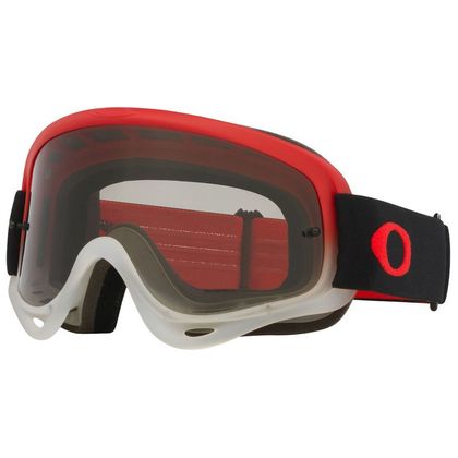 Masque cross Oakley O Frame MX Team Red Light Grey 2026 - Noir / Rouge Ref : OK1873 / 8009829002 