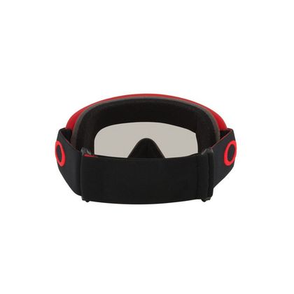 Masque cross Oakley O Frame MX Team Red Light Grey 2026 - Noir / Rouge