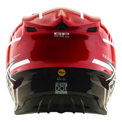 TroyLee design GP PRO MIPS SEGMENT 2026 Cross-Helm - Schwarz / Rot