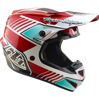 TroyLee design GP PRO MIPS SEGMENT 2026 Cross-Helm - Schwarz / Rot
