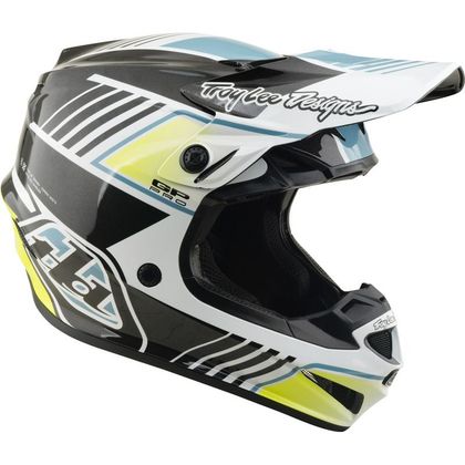Casque cross TroyLee design GP PRO MIPS SEGMENT ENFANT - Gris