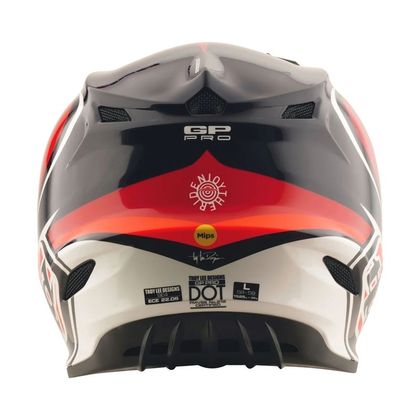 TroyLee design GP PRO MIPS CROSSOVER KIND Cross-Helm - Schwarz / Rot