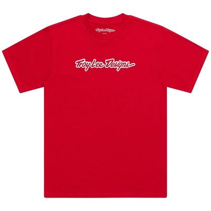 Tricou cu mâneci scurte TroyLee design SIGNATURE - Negru / Roșu Ref: TRL1390 