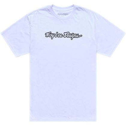 TroyLee design SIGNATURE Short-sleeved T-Shirt - White / Black Ref : TRL1390 