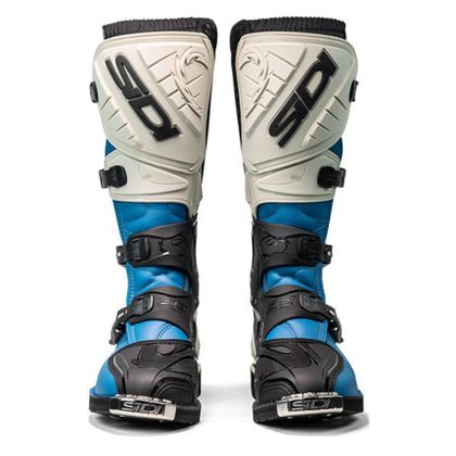 Bottes cross Sidi AGUEDA 2025 - Bleu / Beige