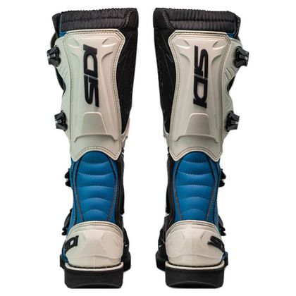 Bottes cross Sidi AGUEDA 2025 - Bleu / Beige