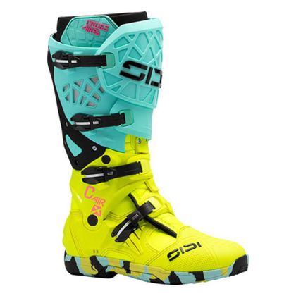 Bottes cross Sidi CROSSAIR X 2025 - Vert / Jaune Ref : SID0305 