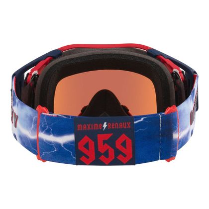 Oakley AIRBRAKE MX - MAXIME RENAUX SIGNATURE Crossbril - Blauw / Wit