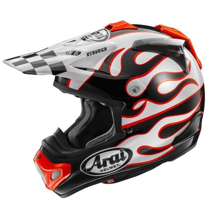 Arai MX-V EVO FLAME 2026 Cross-Helm - Weiß / Rot Ref : AI0671 
