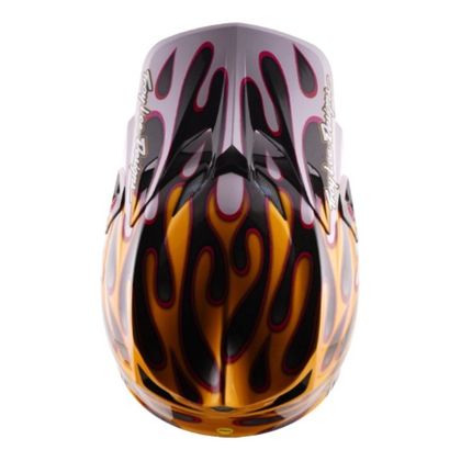 TroyLee design SE5 CARBON W/MIPS OVERSPRAY 2026 Cross-Helm - Schwarz / Gelb