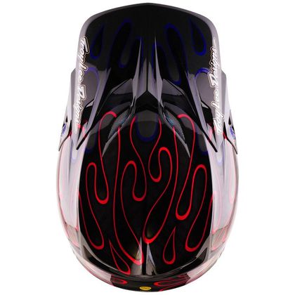Kask cross TroyLee design SE5 CARBON W/MIPS OVERSPRAY 2027 - Czarny / Fioletowy