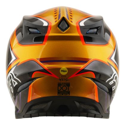 TroyLee design SE5 CARBON W/MIPS CREST 2026 Cross-Helm - Schwarz / Gelb