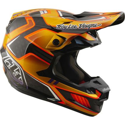 TroyLee design SE5 CARBON W/MIPS CREST 2026 Cross-Helm - Schwarz / Gelb
