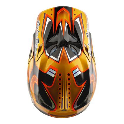 TroyLee design SE5 CARBON W/MIPS CREST 2026 Cross-Helm - Schwarz / Gelb