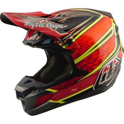 TroyLee design SE5 CARBON W/MIPS WINGS 2026 Cross-Helm - Schwarz / Rot Ref : TRL1264 