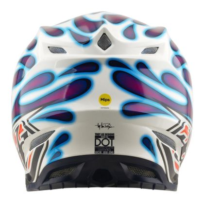 TroyLee design SE5 COMPOSITE MIPS OVERSPRAY 2026 Cross-Helm - Lila / Weiß