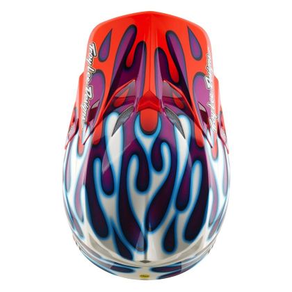 TroyLee design SE5 COMPOSITE MIPS OVERSPRAY 2026 Cross-Helm - Lila / Weiß