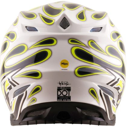Kask cross TroyLee design SE5 COMPOSITE MIPS OVERSPRAY 2027 - Zielony / Żółty
