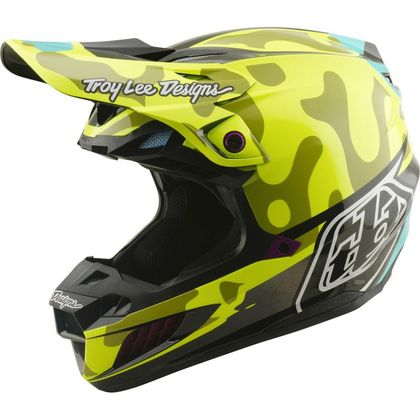 Casque cross TroyLee design SE5 COMPOSITE MIPS MYTH 2026 - Jaune Ref : TRL1268 