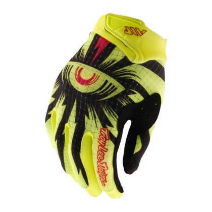 Gants cross TroyLee design ENFANT AIR AURA - Jaune Ref : TRL1385 