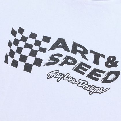 TroyLee design FINISH LINE Short-sleeved T-Shirt - White
