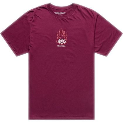 Tricou cu mâneci scurte TroyLee design FLAME 2 - Roșu / Portocalie Ref: TRL1395 