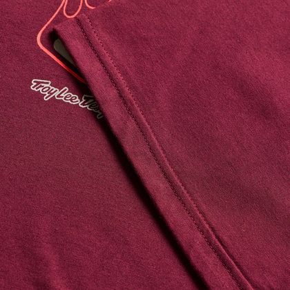 Tricou cu mâneci scurte TroyLee design FLAME 2 - Roșu / Portocalie