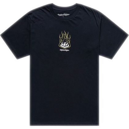 TroyLee design FLAME 2 Short-sleeved T-Shirt - Black Ref : TRL1395 