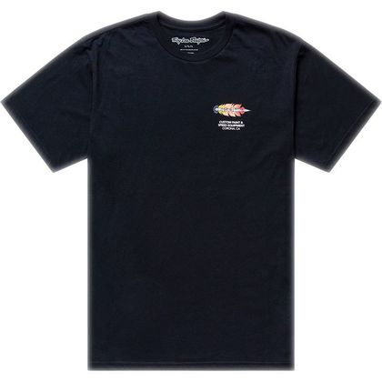 TroyLee design FEATHER Short-sleeved T-Shirt - Black Ref : TRL1401 