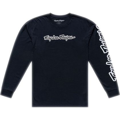 TroyLee design SIGNATURE Long-sleeved T-shirt - Black Ref : TRL1408 