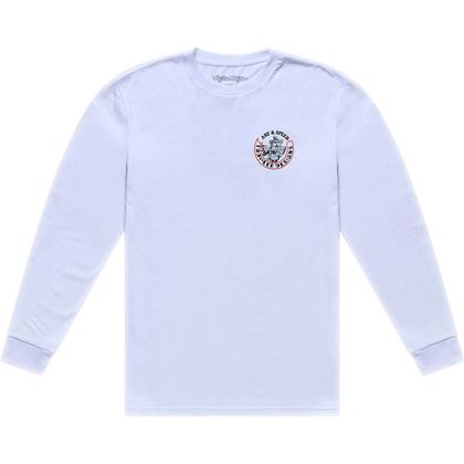 TroyLee design CARB CLUB Long-sleeved T-shirt - White Ref : TRL1409 