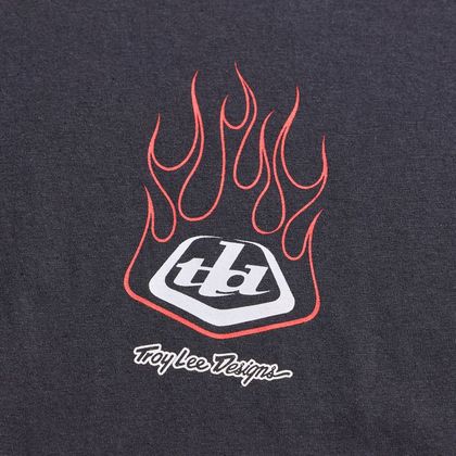 TroyLee design FLAME 2 Long-sleeved T-shirt - Carbon