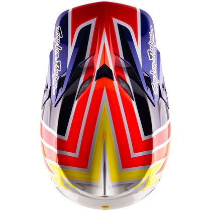 Kask cross TroyLee design SE5 CARBON W/MIPS BOLTZ 2027 - Niebieski / Biały