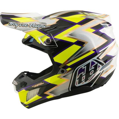 Casque cross TroyLee design SE5 COMPOSITE MIPS FLUSH 2027 - Blanc / Noir