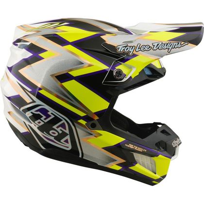Casque cross TroyLee design SE5 COMPOSITE MIPS FLUSH 2027 - Blanc / Noir