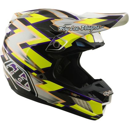 Casque cross TroyLee design SE5 COMPOSITE MIPS FLUSH 2027 - Blanc / Noir