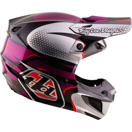 TroyLee design SE5 POLYCARBONATE MIPS AURA 2027 Crosshjelm - Lilla / Sort.