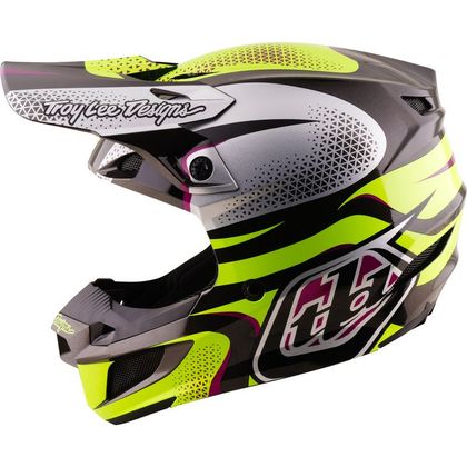 Casque cross TroyLee design SE5 POLYCARBONATE MIPS AURA 2027 - Jaune / Noir