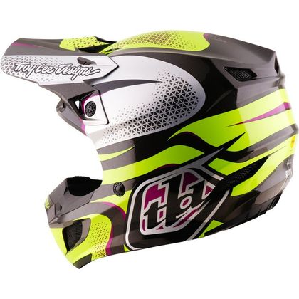 Casque cross TroyLee design SE5 POLYCARBONATE MIPS AURA 2027 - Jaune / Noir