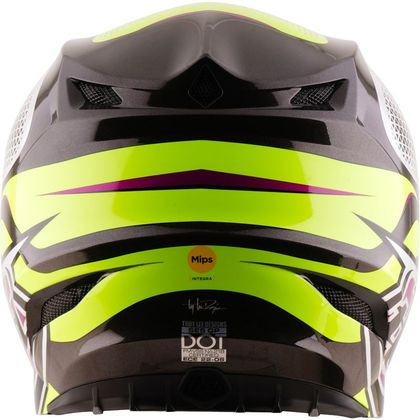 Casque cross TroyLee design SE5 POLYCARBONATE MIPS AURA 2027 - Jaune / Noir