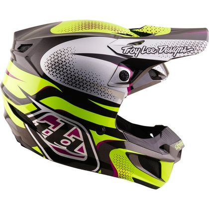 Casque cross TroyLee design SE5 POLYCARBONATE MIPS AURA 2027 - Jaune / Noir