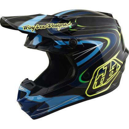 Casque cross TroyLee design GP PRO MIPS PULSE ENFANT - Noir / Jaune